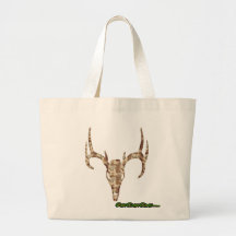 DeerSkull in Digital Brown for Hunters Canvas Bags