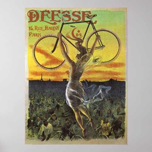 Déesse Vintage Bicycle Poster posters