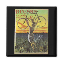Déesse Vintage Bicycle Poster Fridge Magnets