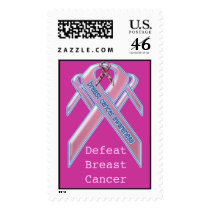 Defeat Breast Cancer postage by webcarve Defeat Breast Cancer postage
