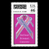 Defeat Breast Cancer postage