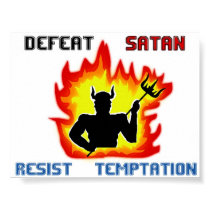 Defeat Satan posters