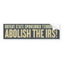 Defeat State-Sponsored Terrorism Bumper Sticker