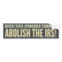 Defeat State-Sponsored Terrorism Bumper Sticker bumper stickers