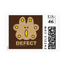 DEFECT postage stamp
