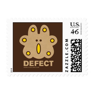 DEFECT postage stamp by avipaulweinstein