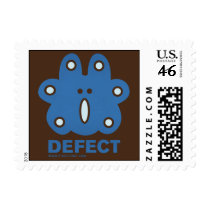 DEFECT postage stamp