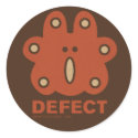 DEFECT red sticker