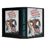 Defend American Freedom Vintage War Poster binders