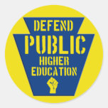 Defend Public Higher Ed in PA Stickers