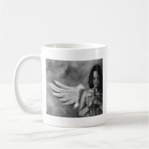 Defender Angel  Girl Sword Coffee Mug