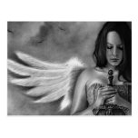 Defender Angel  Girl Sword Postcard