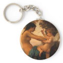 Defending Herself Against Eros (Cupid) Bouguereau keychains