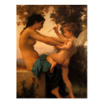 Defending Herself Against Eros (Cupid) Bouguereau Postcard