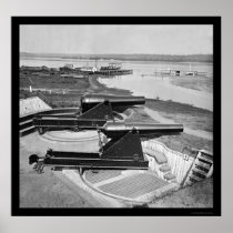 Defense Guns in Alexandria, VA 1862 Poster