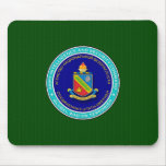 Defense Language Institute insignia on seal image Mouse Mats