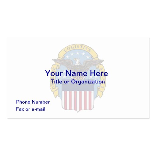 Defense Logistics Agency Business Card (front side)