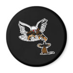 Defiance Eagle Mouse-Black Refrigerator Magnets