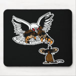 Defiance Eagle Mouse-Black Mouse Mat