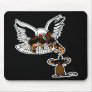Defiance Eagle Mouse-Black Mouse Mat