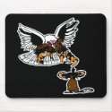 Defiance Eagle Mouse-Black mousepads