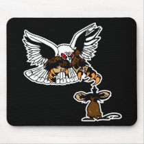 Defiance Eagle Mouse-Black mousepads by WhiteTiger_LLC Defiance Eagle Mouse-Black mousepads