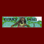 Defiance "Furry Inside" Bumper Sticker bumper stickers