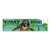 Defiance "Furry Inside" Bumper Sticker
