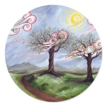 defiant beauty - round stickers