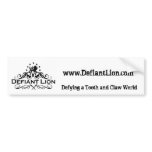 Defiant Lion Official Logo, www.DefiantLion.com... Bumper Stickers