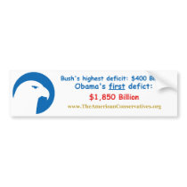 Deficits bumper stickers