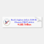 Deficits Bumper Sticker