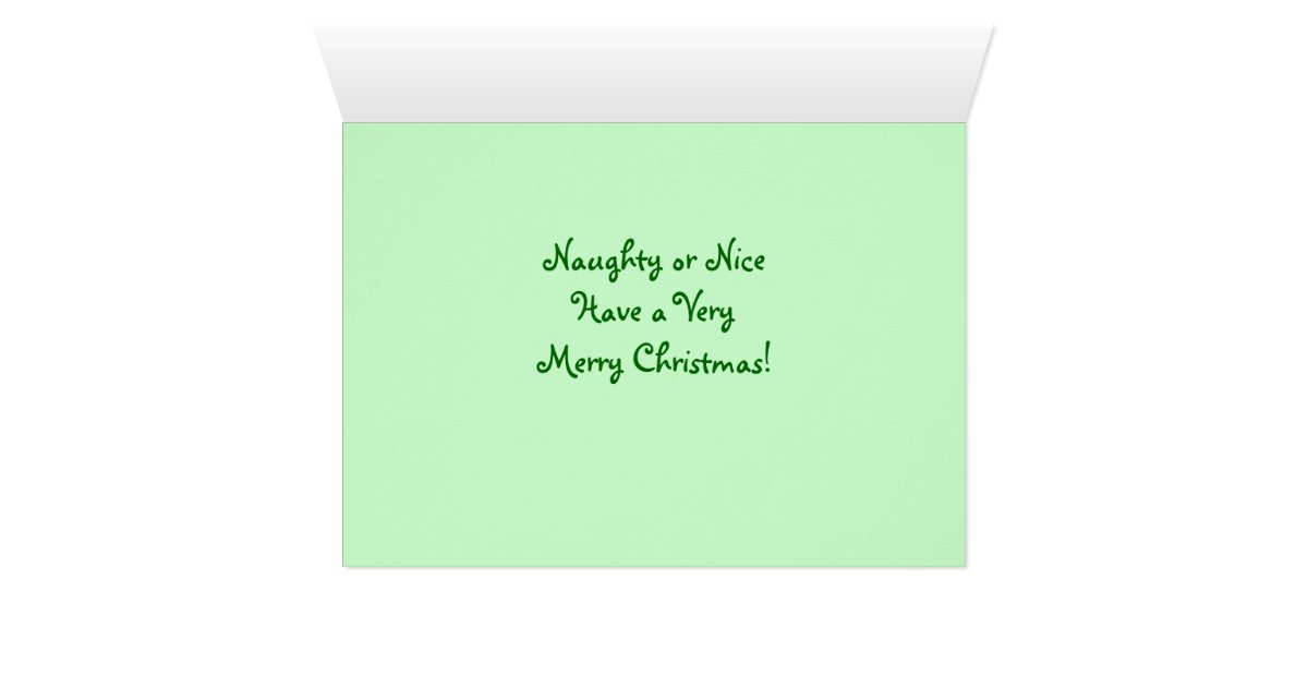 Define Naughty Christmas Card Zazzle