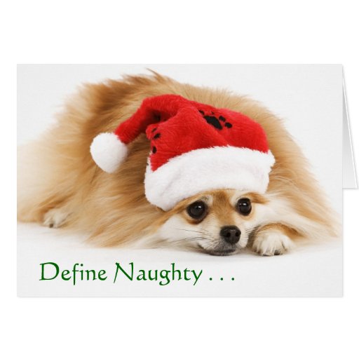 Define Naughty Christmas card