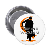 Define vacuum Orange Fielder Softball Pinback Button