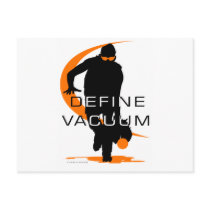 Define vacuum Orange Fielder Softball postcards by DT_Studios Define vacuum Orange Fielder Softball postcards