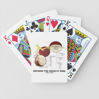 Defining The Origin Of Wine (Wine Grape Berry) Bicycle Playing Cards
