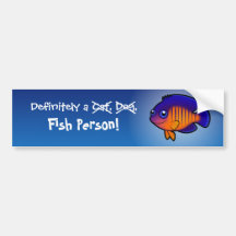 Definitely a Fish Person (angelfish 1) Bumper Sticker