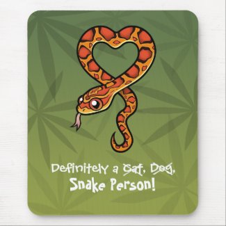 Definitely a Snake Person mousepad