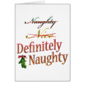 Definitely Naughty cards by TulsaTees Definitely Naughty cards