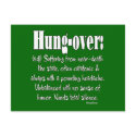 Definition Hung-over postcards