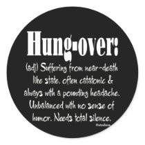 Definition Hung-over stickers by FracturedTees Definition Hung-over stickers