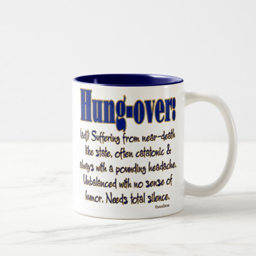Definition Hungover TwoTone Coffee Mug Zazzle