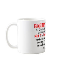 Definition of a Bartender Coffee Mug