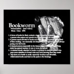 Definition of a Bookworm Poster