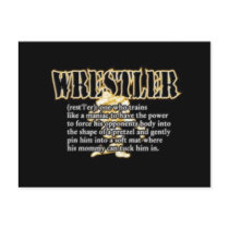 Definition of a Wrestler Postcards