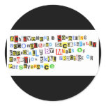 Definition of Achievement Round Sticker