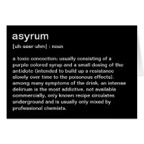 definition of asyrum greeting card