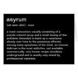 definition of asyrum greeting card