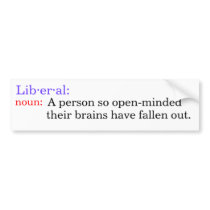 Definition of Liberal Bumper Sticker bumper stickers